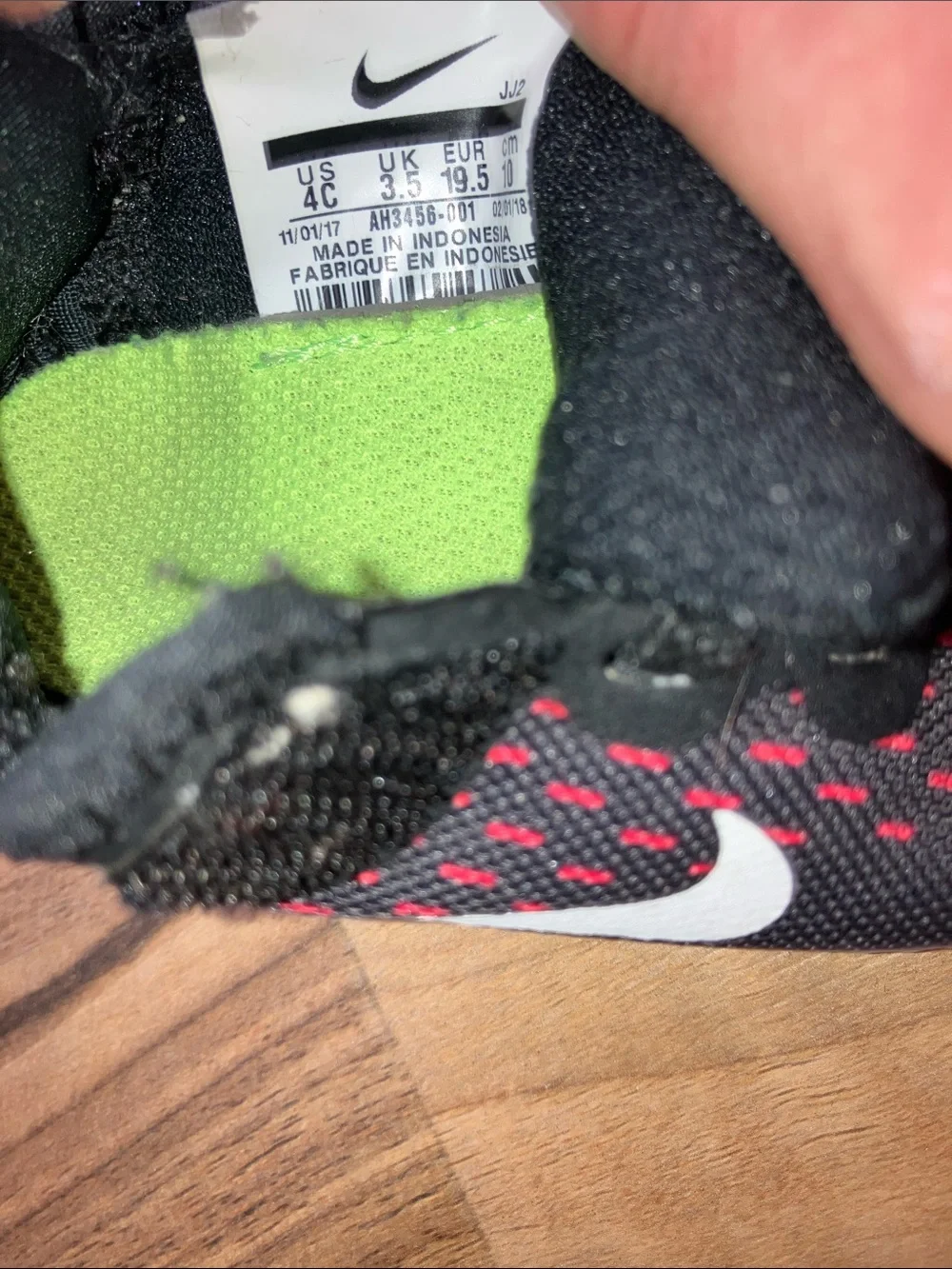Nike 4C Baby Sneakers black white red